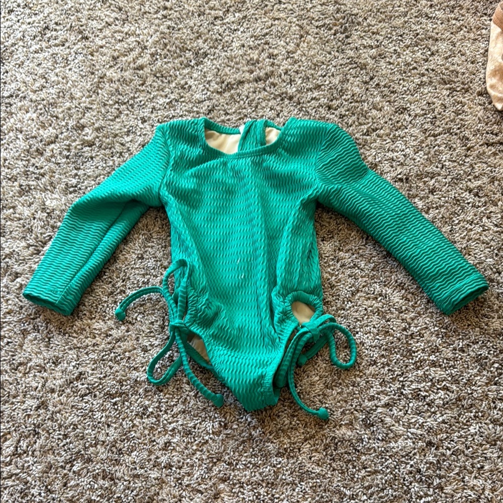 Kids Green One Piece Swimsuit koleha size XS